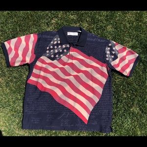 Vintage American Summer Flag Polo